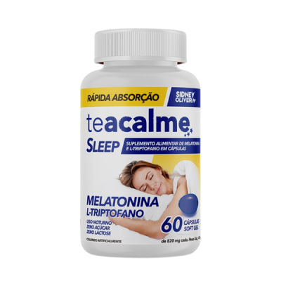 Melatonina+Triptofano Teacalme S.O 60 Cps