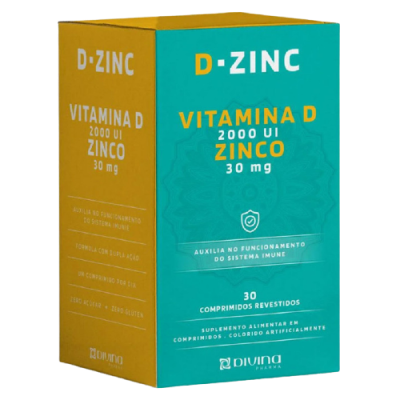 D Zinc Vitamina D 2000 Ui + Zinco 30 Mg 30 Caps