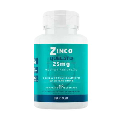 Divina Zinco 25 Mg 60 Capsulas