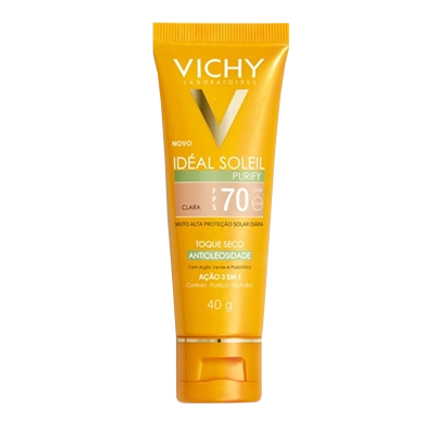 Vichy Ideal Solei Purify F70 Clara 40 G