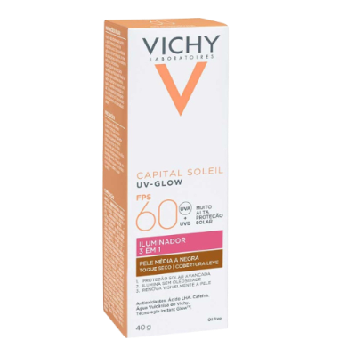 Vichy Capital Soleil Uv Glow Negra Fps60 40 G