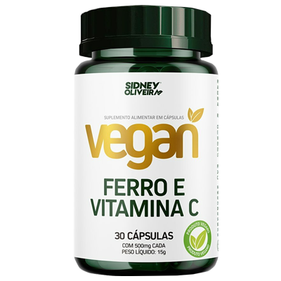 Ferro Com Vitamina C Vegano 30 Caps