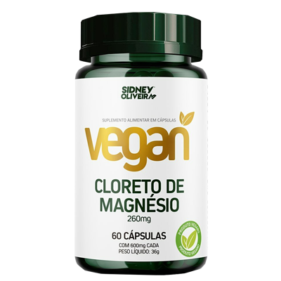 Cloreto De Magnésio 260 Mg Vegano S.O. 60 Caps