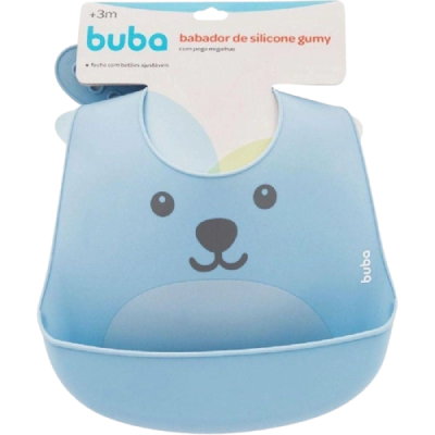 Babador Sil Gummy C Pg Mig Azul Bub 12092