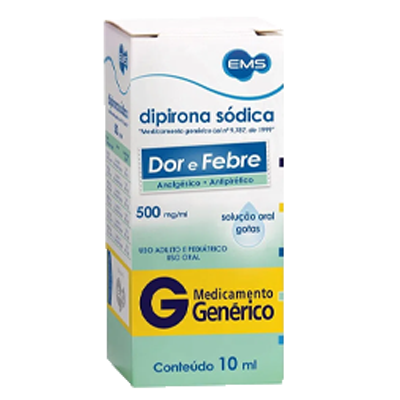 Dipirona Sodica  500 Mg Gts 10 Ml Ems