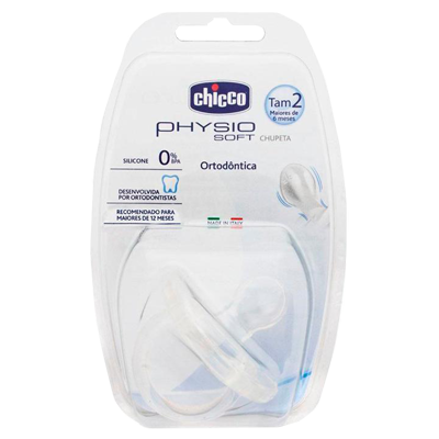 Chupeta Chicco Soft Transp Silicone T2 6 12 M 1 Un R.1809