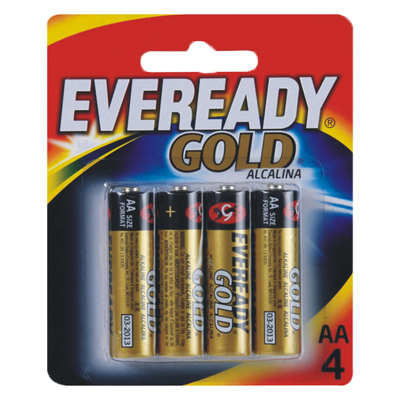 Pilha Eveready Alcalina Gold Pequena Aa4 4 Un