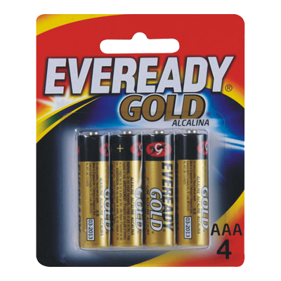 Pilha Eveready Alcalina Gold Palito Aaa4 4 Un