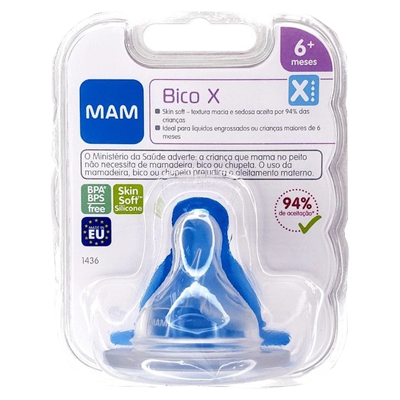 Bico Mamadeira Mam Nx Flus Rapid 6 Meses 1436