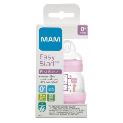 Mamadeira Mam 4655 Easy Start 130 Ml C/1 Rosa