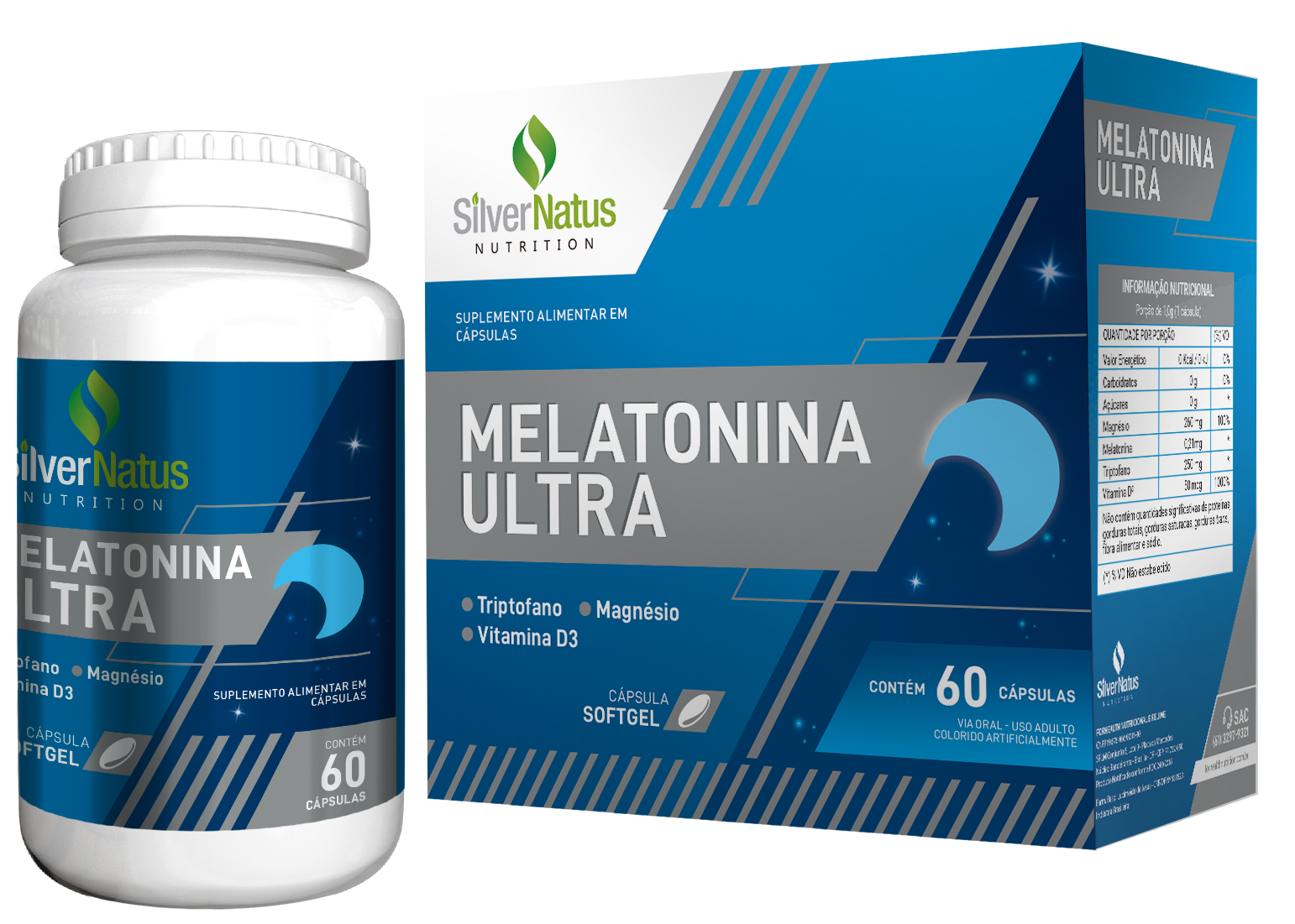 Silvernatus Melatonin Ultra Tripto 60 Cp