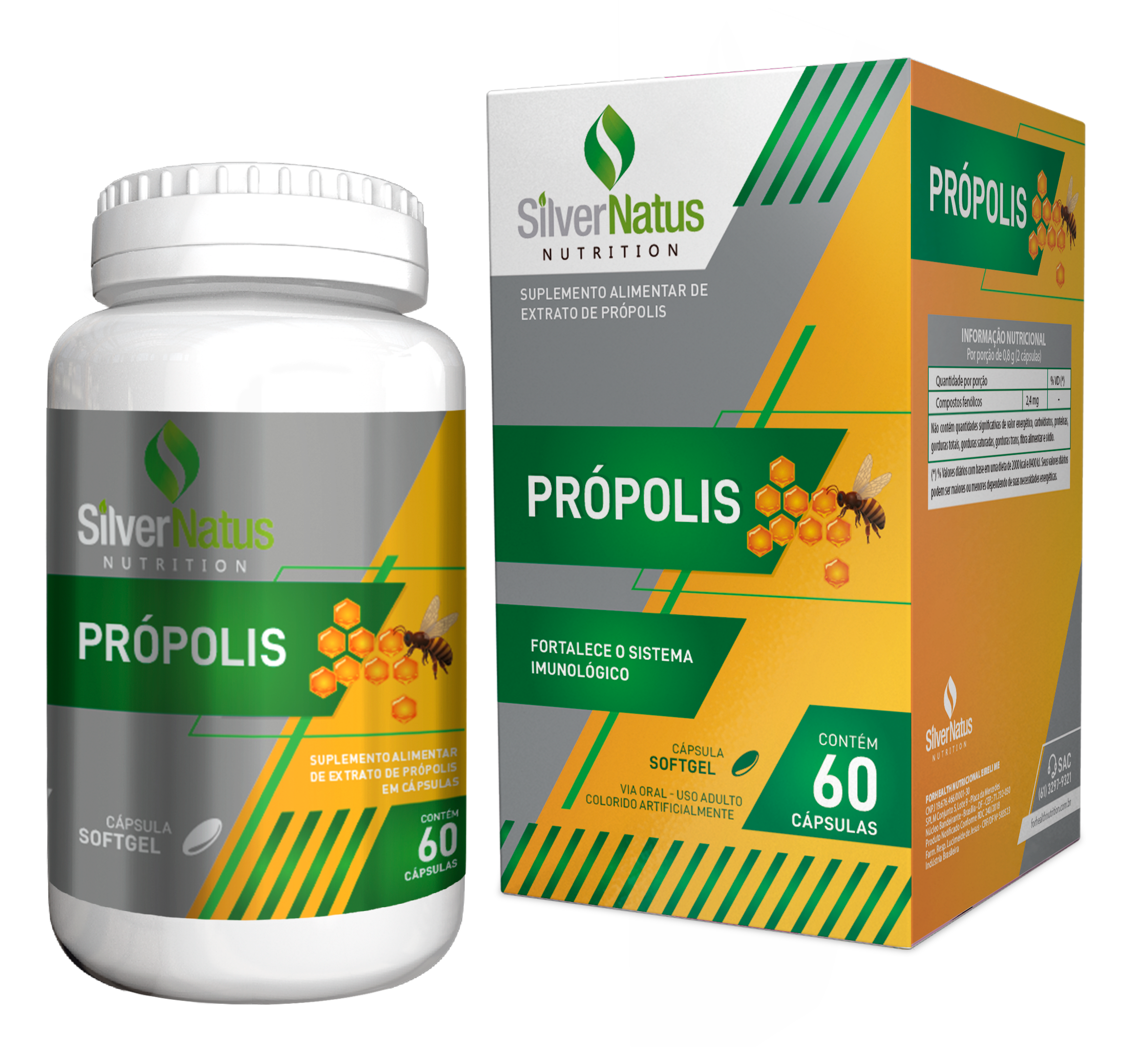 Propolis Silvernatus 60 Caps