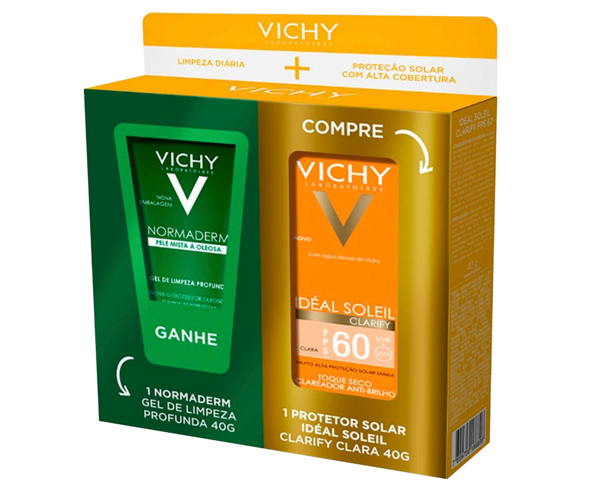 Kit Prot Vichy Clarify Media Fps60 40 G + Ndm Gel Limp 40 G