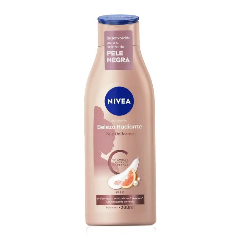 Hid Nivea Beleza Radiante Pele Negra Pele Uniforme 200 Ml